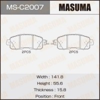 MSC2007 MASUMA Колодки гальмівні