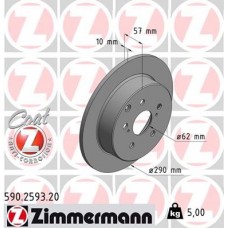 590.2593.20 ZIMMERMANN Гальмівний диск