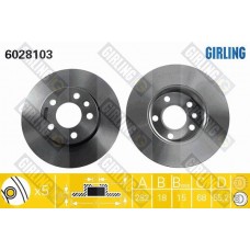 6028103 GIRLING Гальмівний диск