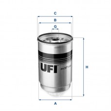 24.371.00 UFI Паливний фільтр