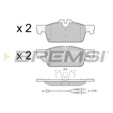 BP3464 BREMSI Комплект гальмівних колодок дисковий гальм