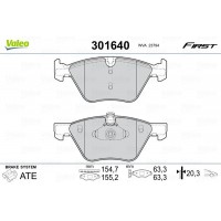 301640 VALEO Комплект гальмівних колодок дисковий гальм