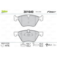 301640 VALEO Комплект гальмівних колодок дисковий гальм