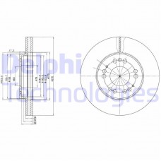 BG2765 DELPHI Гальмівний диск