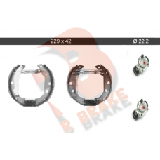 79RBKT0048 R BRAKE Комплект гальмівних колодок