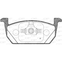 BPA1710.00 OPEN PARTS Комплект гальмівних колодок дисковий гальм