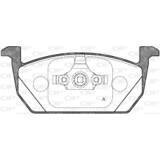 BPA1710.00 OPEN PARTS Комплект гальмівних колодок дисковий гальм