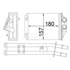 WG2180091 WILMINK GROUP Теплообмінник обігрів салону