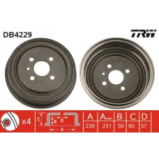 DB4229 TRW Гальмівний барабан