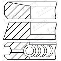 08-422000-00 GOETZE ENGINE Комплект поршневих кілець