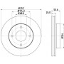 ND2067K NISSHINBO Гальмівний диск