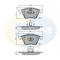 CBP01607 COMLINE Комплект гальмівних колодок дисковий гальм