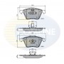 CBP01607 COMLINE Комплект гальмівних колодок дисковий гальм