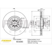 BD-6085 FREMAX Гальмівний диск