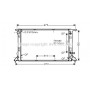 AIA2309 AVA QUALITY COOLING Радіатор охолодження двигуна
