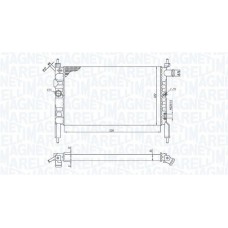 350213193800 MAGNETI MARELLI Радіатор охолодження двигуна