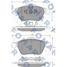 FO 686481 FOMAR Friction Комплект гальмівних колодок дисковий гальм