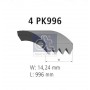 7.54816 DT Spare Parts Поліклиновий ремінь