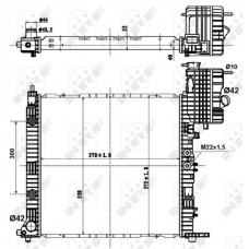 50581 NRF Радіатор охолодження двигуна
