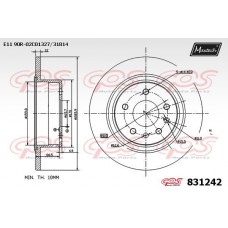 831242 MAXTECH Гальмівний диск