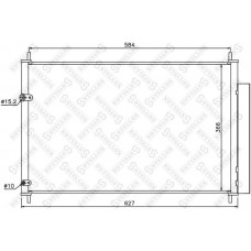 10-45568-SX STELLOX Конденсатор кондиціонера