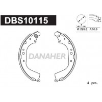 DBS10115 DANAHER Комплект гальмівних колодок