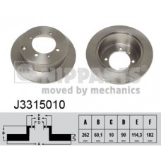 J3315010 NIPPARTS Гальмівний диск