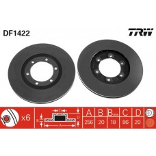 DF1422 TRW Гальмівний диск