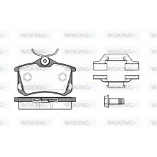 P3633.50 WOKING Комплект гальмівних колодок дисковий гальм