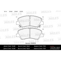 E500036 MILES КомплеК т гальмівних колодок, дискове гальмо