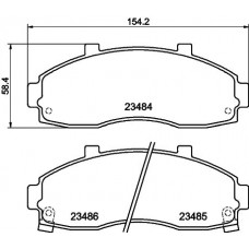 8DB 355 027-531 HELLA Комплект гальмівних колодок дисковий гальм