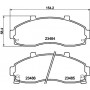 8DB 355 027-531 HELLA Комплект гальмівних колодок дисковий гальм