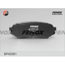 BP43381 FENOX Комплект гальмівних колодок дисковий гальм