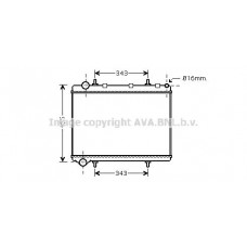 PE2259 AVA QUALITY COOLING Радіатор охолодження двигуна