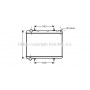 PE2259 AVA QUALITY COOLING Радіатор охолодження двигуна