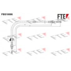 FBS10086 FTE Тросик, cтояночный тормоз