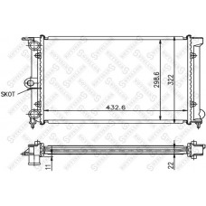 10-25002-SX STELLOX Радіатор охолодження двигуна