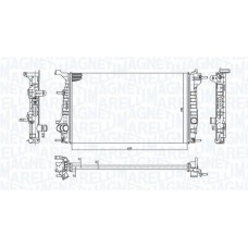 350213199200 MAGNETI MARELLI Радіатор охолодження двигуна