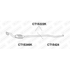CT15424 VENEPORTE Ремонтна трубка каталізатор