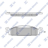 SP1711 Hi-Q Комплект гальмівних колодок дисковий гальм
