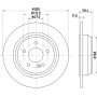 8DD 355 106-891 HELLA PAGID Гальмівний диск