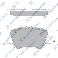SP2081A Hi-Q Комплект гальмівних колодок дисковий гальм