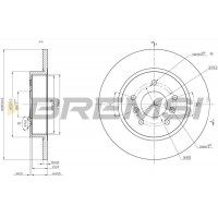 CD8683S BREMSI Гальмівний диск
