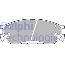 LP1459 DELPHI Комплект гальмівних колодок дисковий гальм