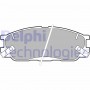 LP1459 DELPHI Комплект гальмівних колодок дисковий гальм