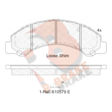 RB2146 R BRAKE Комплект гальмівних колодок дисковий гальм