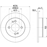 8DD 355 126-491 HELLA PAGID Гальмівний диск