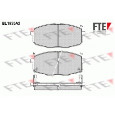 BL1935A2 FTE Комплект гальмівних колодок дисковий гальм