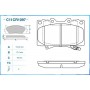 C11CR1097 CWORKS Комплект гальмівних колодок дисковий гальм
