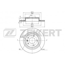 BS-5755 ZEKKERT Гальмівний диск